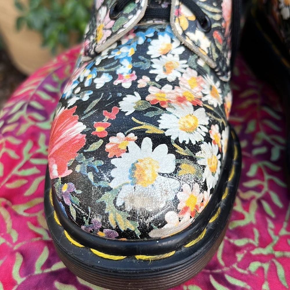 🏴󠁧󠁢󠁥󠁮󠁧󠁿 Dr. Martens MIE Sienna Miller Floral Boots UK 4 - Picture 14 of 17